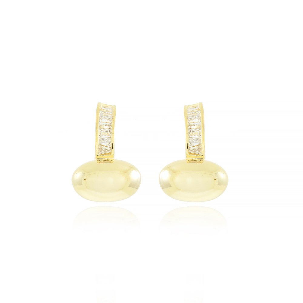 Bri-1115-Do Brinco Meia Argola Vintage Cravejada Com Zircônias (25mm)