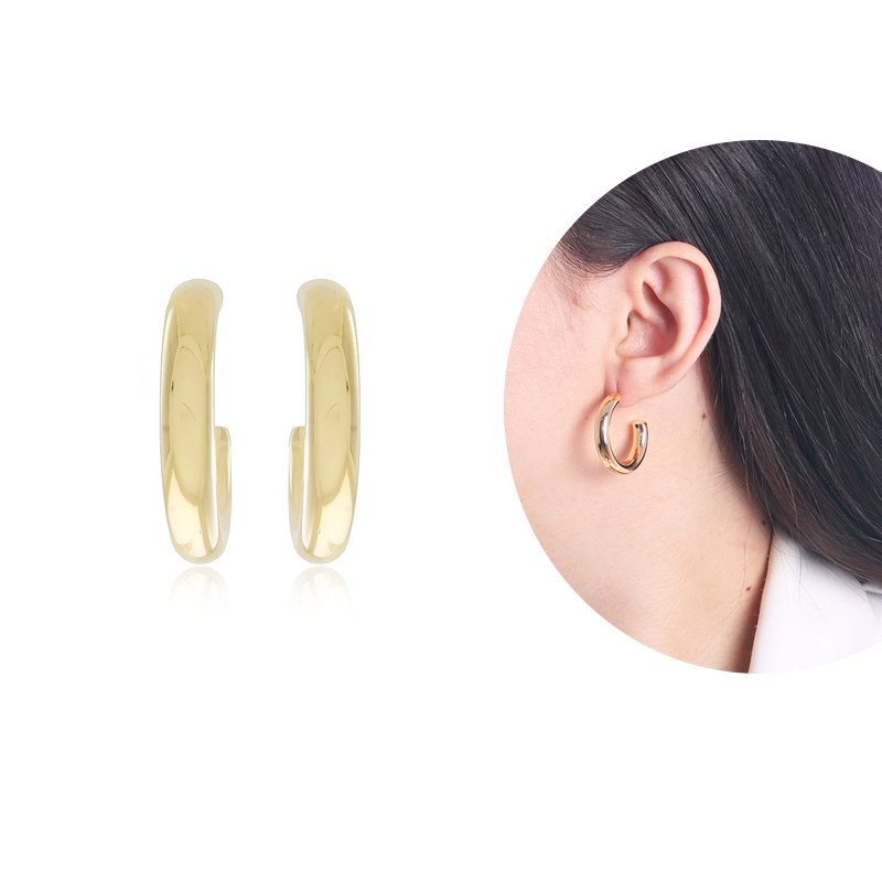 Bri-12-Do Brinco Meia Argola Tubular