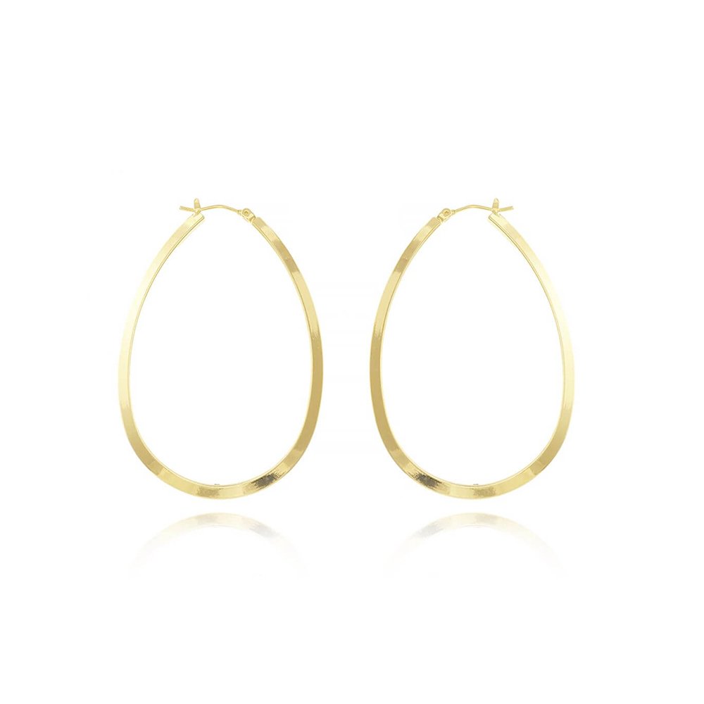 Bri-34-Do Brinco De Argola Oval