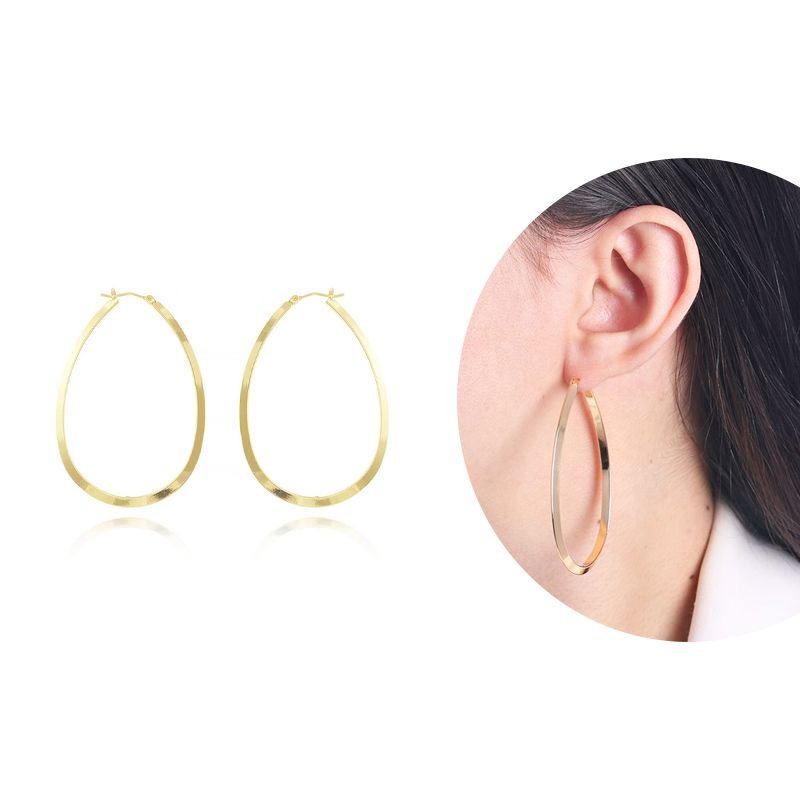 Bri-34-Do Brinco De Argola Oval