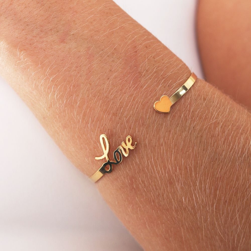 Brls-3802-Fo Bracelete Love E Coração.