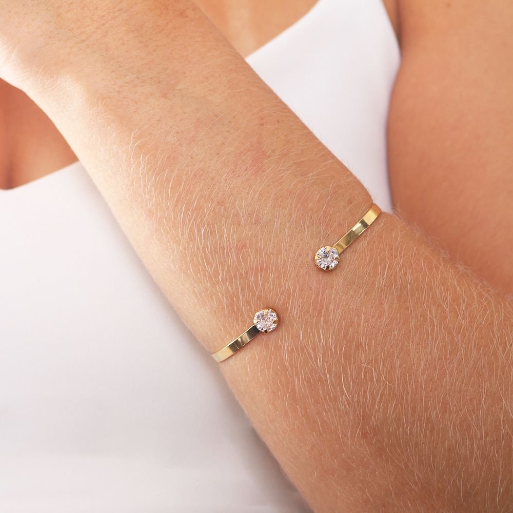 Brls-3825-Fo Bracelete Com Zircônias Cristais.