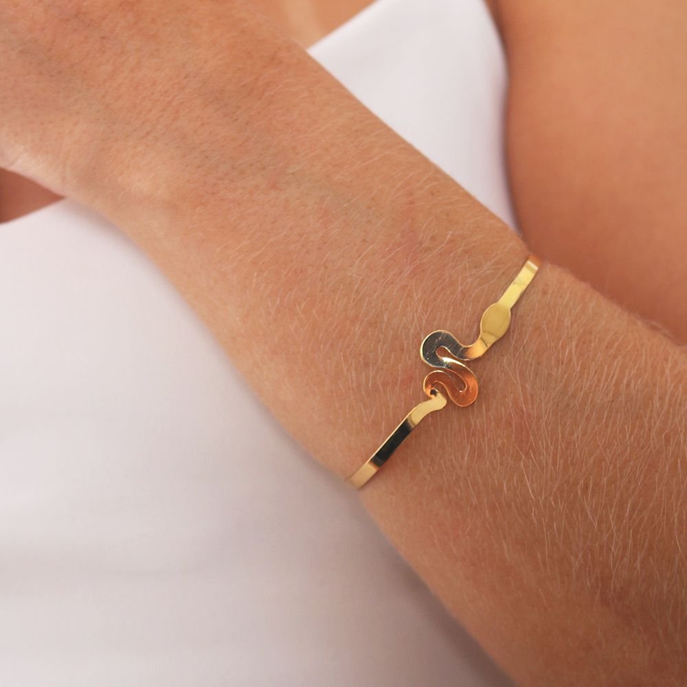 Brls-3826-Fo Bracelete com Design de Cobra. 