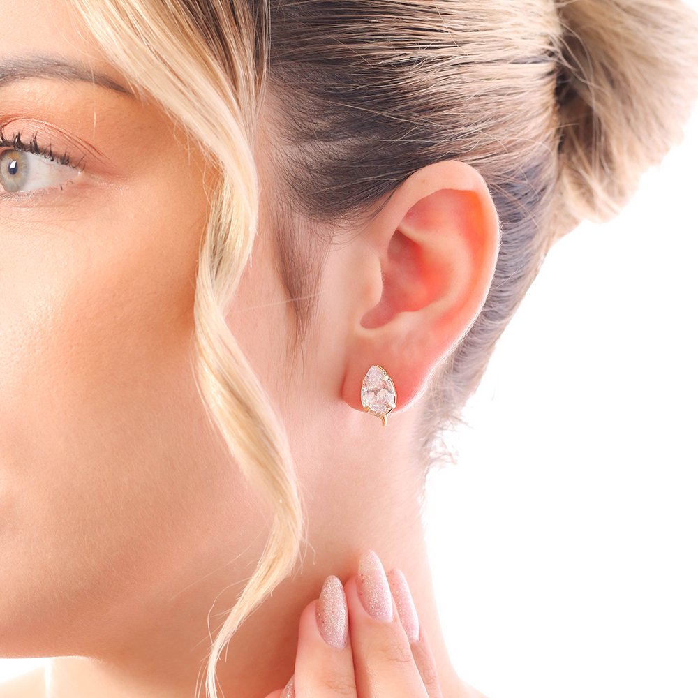 Brp-19-Do Brinco De Pressão Gota Cristal (1,2cm).