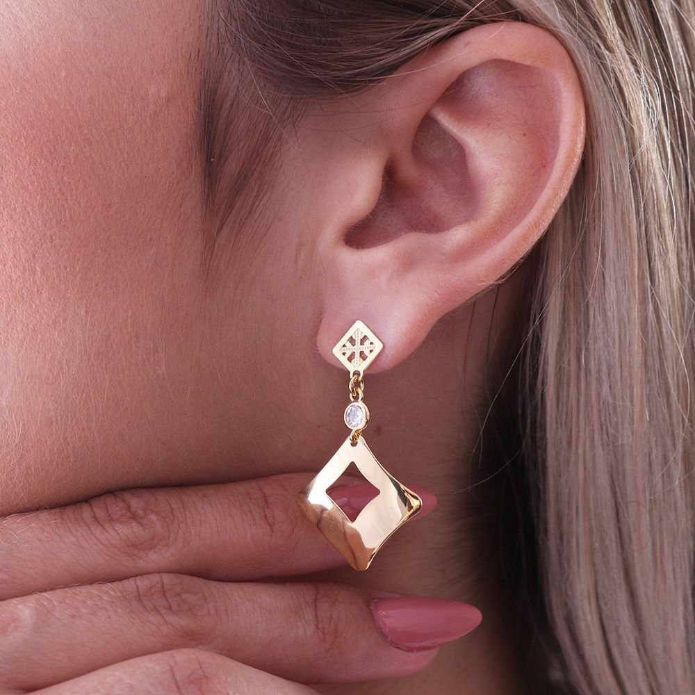 Brt-1115-Do Brinco Geométrico Zircônia