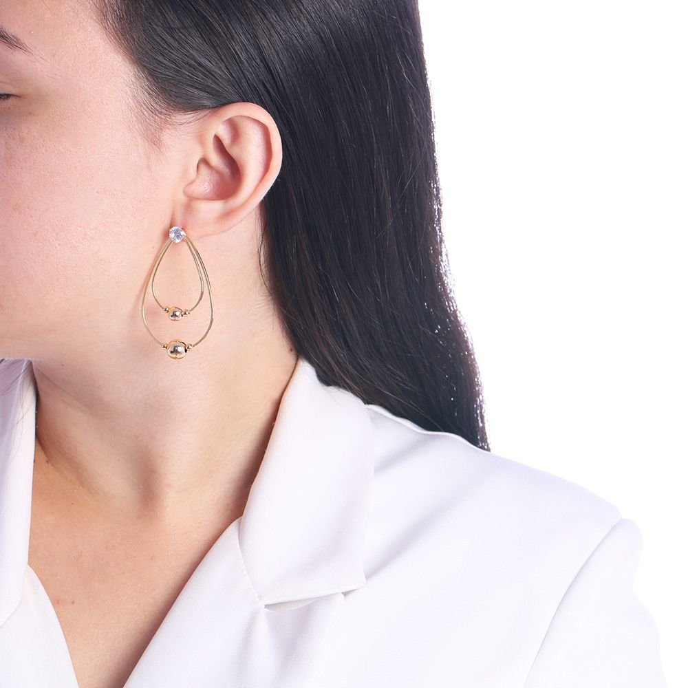 Brt-1713-Do Brinco Longo Oval Cravejado