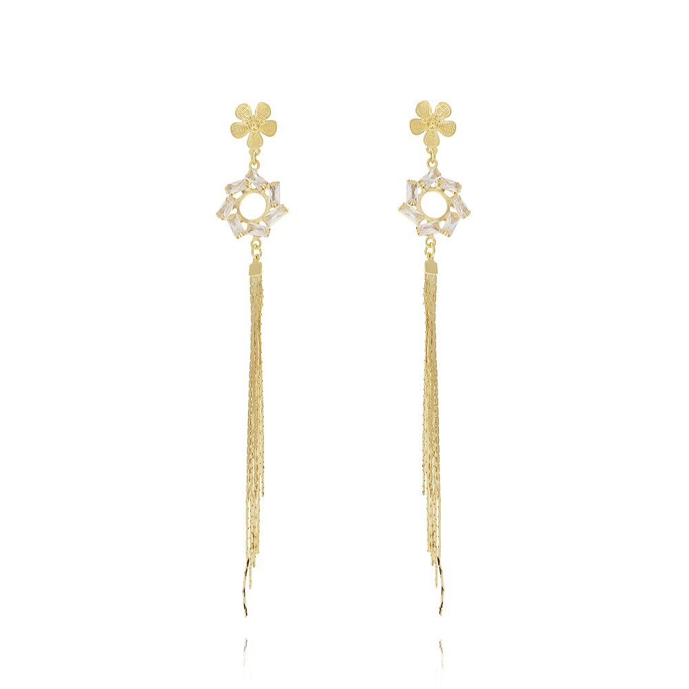 Brt-2031-Do Brinco Longo Com Franjas E Micro Zircônias 