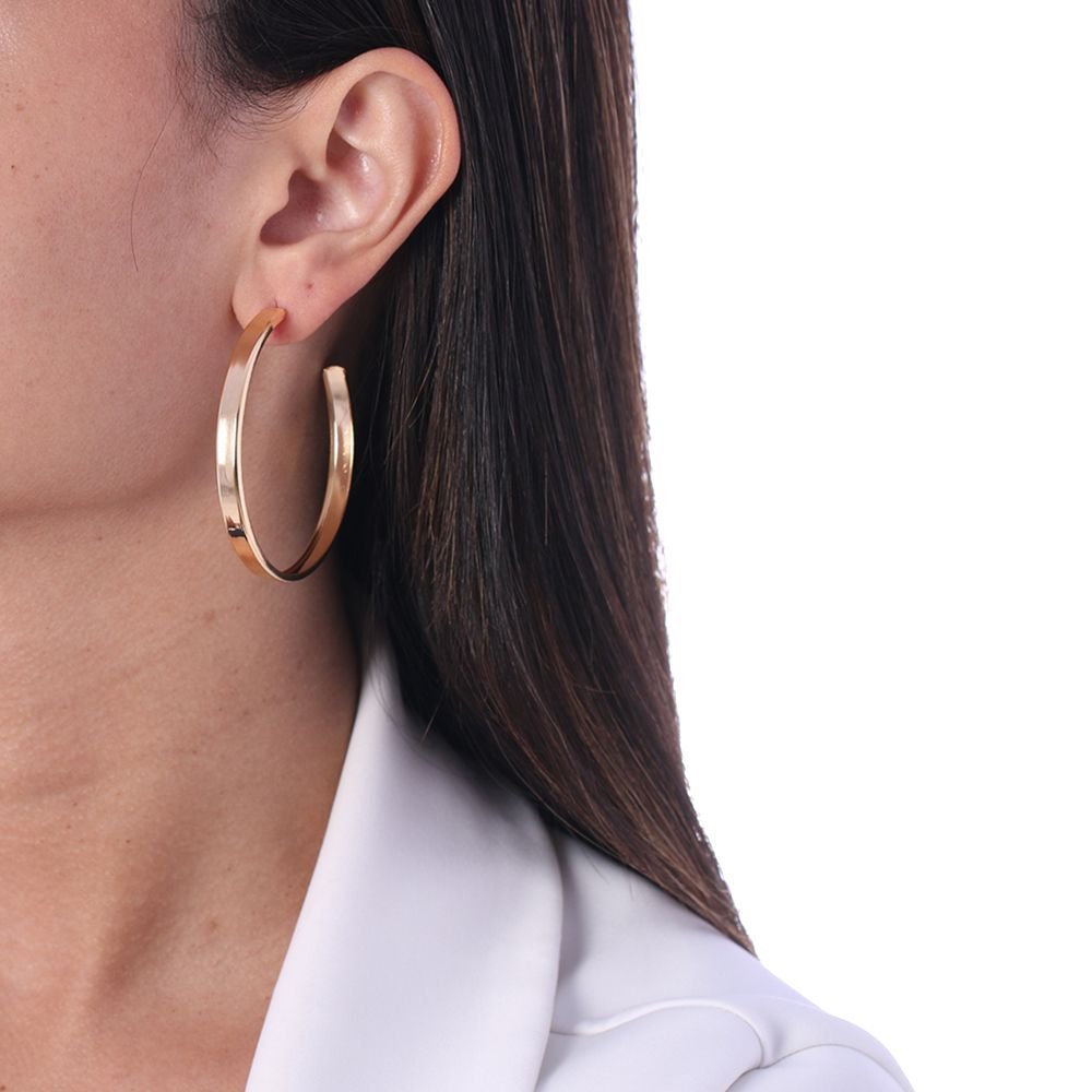 Brt-439m-Do Brinco Meia Argola Média