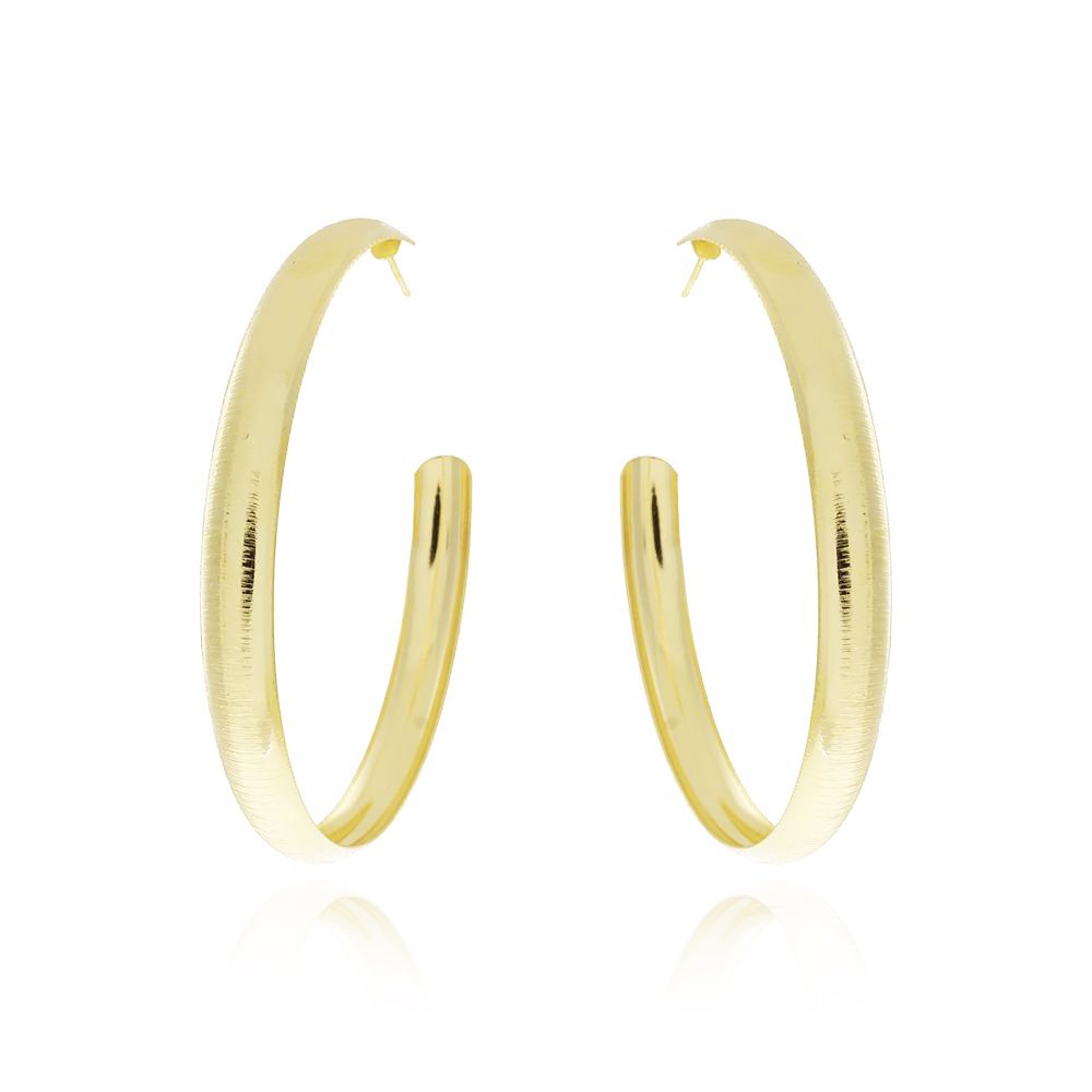 Brt-451g-Do Brinco Meia Argola Grande