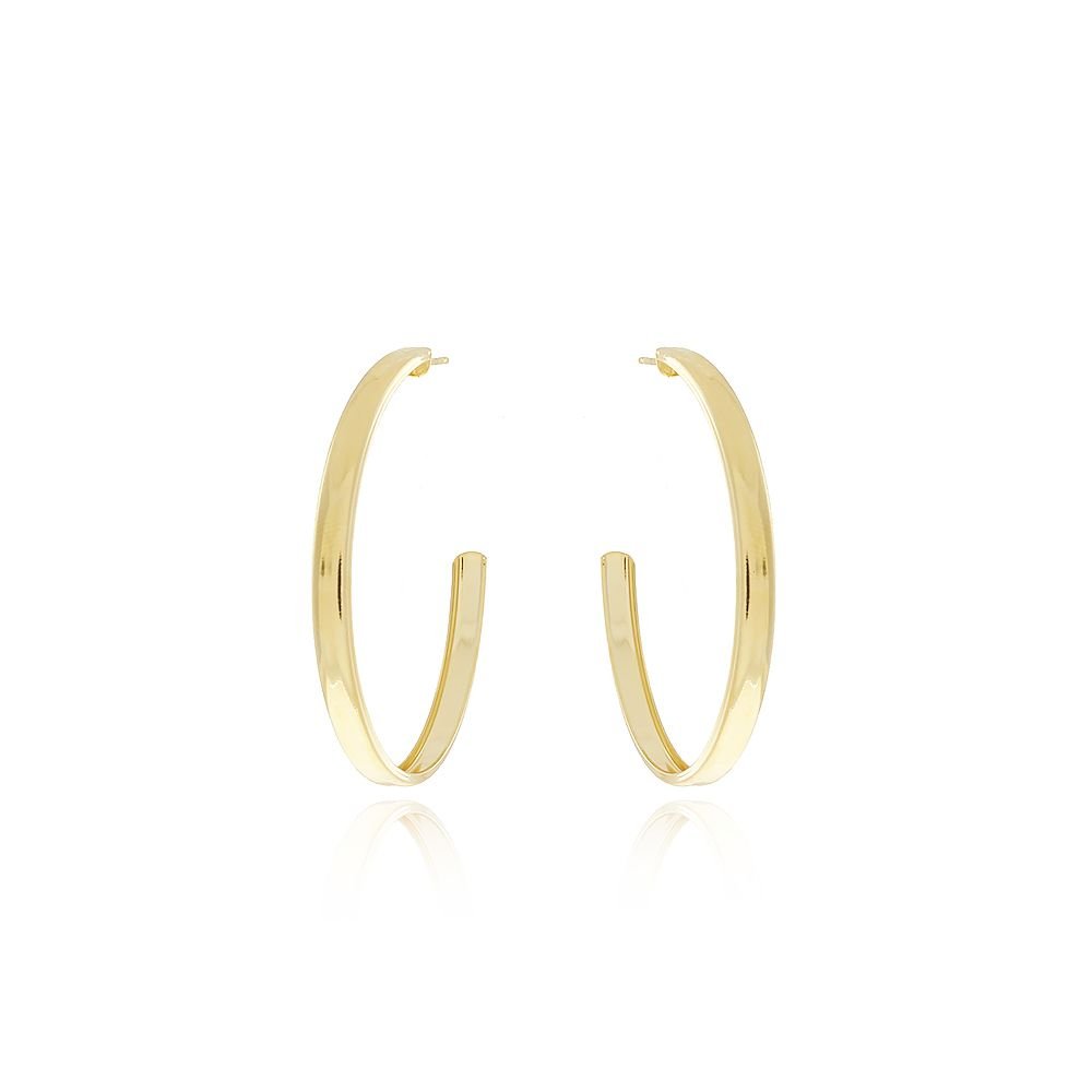 Brt-452p-Do Brinco Meia Argola Lisa Pequena