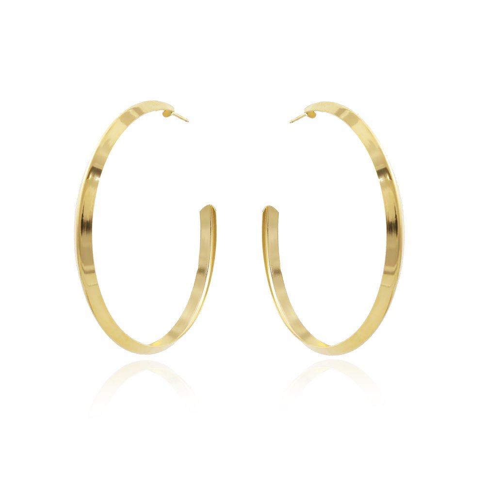 Brt-454g-Do Brinco Meia Argola Grande