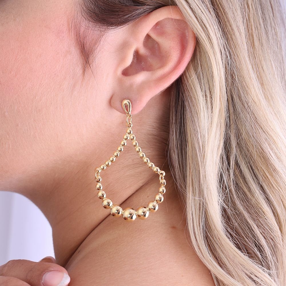 Brt-5056-Do Brinco Longo Com Esferas