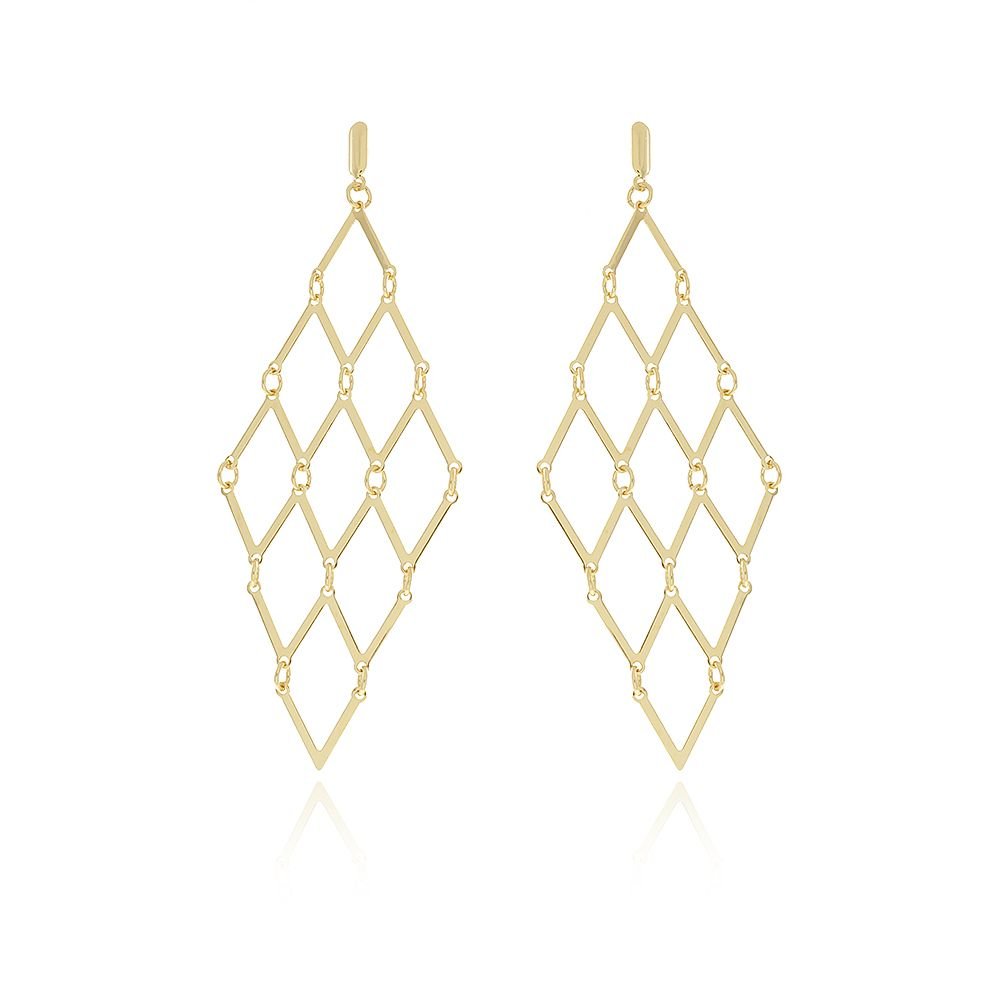 Brt-5062-Do (10cm) Brinco Longo Vazado