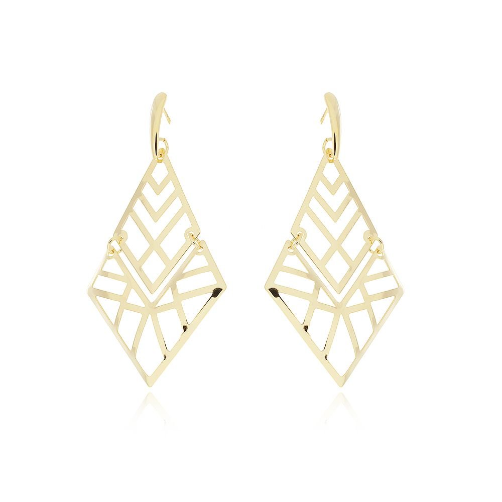 Brt-5068-Do (7cm) Brinco Com Detalhes Vazados