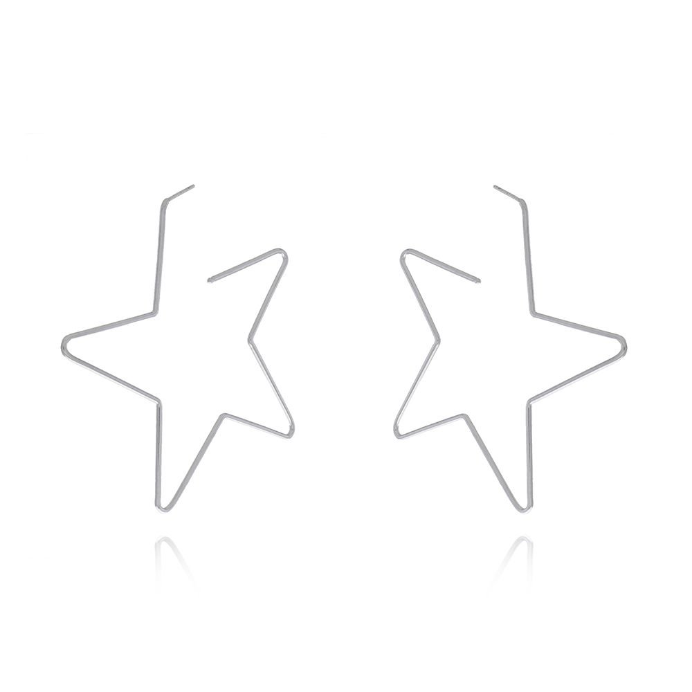 Brt-5729-Rd - Brinco Argola Estrela Lisa