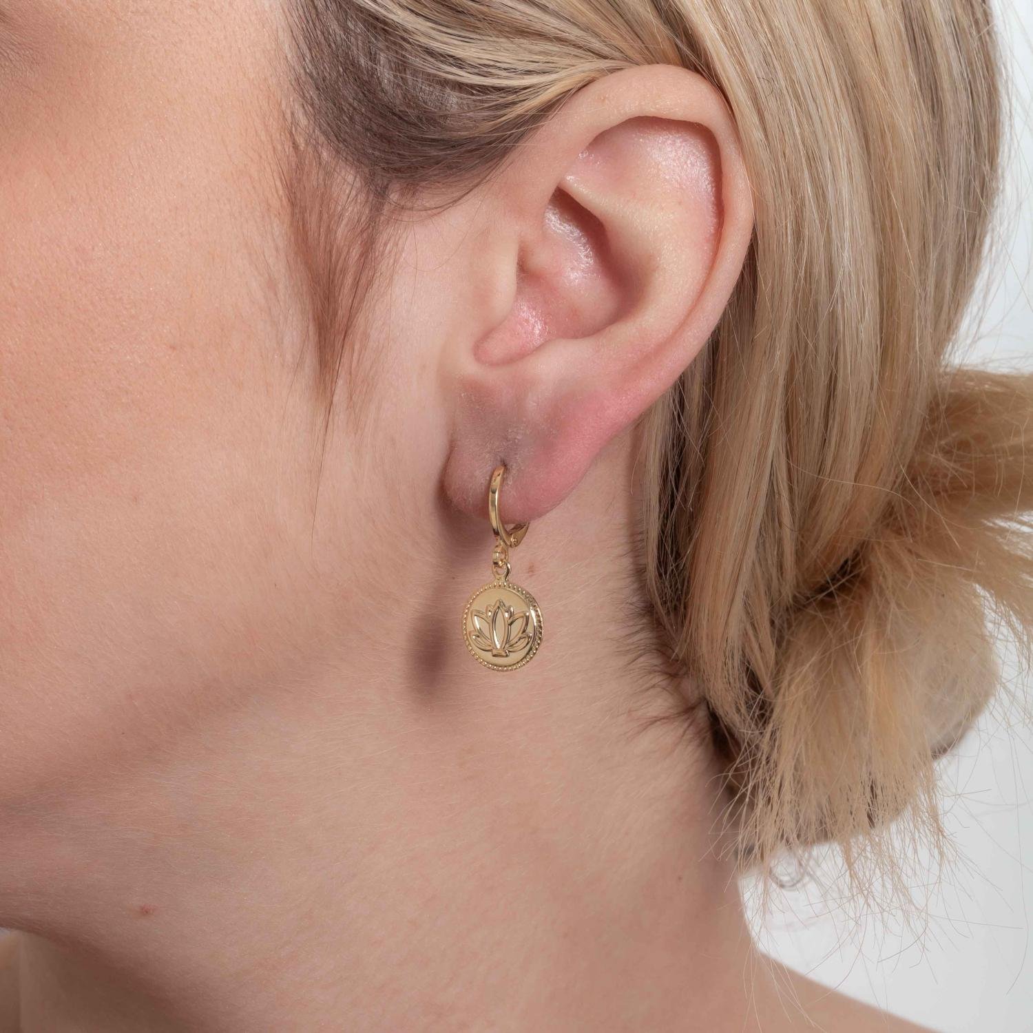 Brt-5773-Do Brinco De Argola Articulada De Flor.