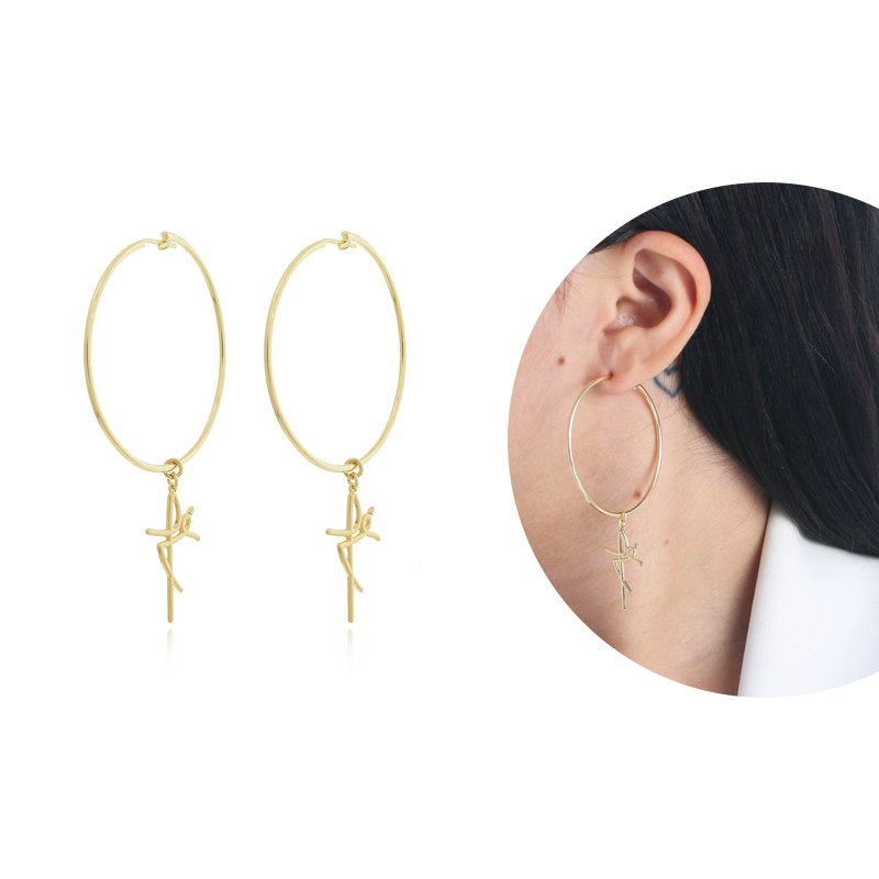 Brt-5851-Do Brinco De Argola De Fé (7,5cm)