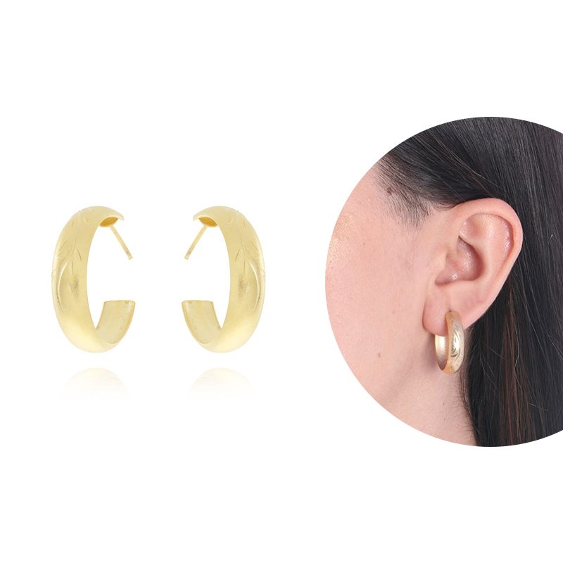 Brt-6103-Do Brinco Argola Detalhada (25mm)