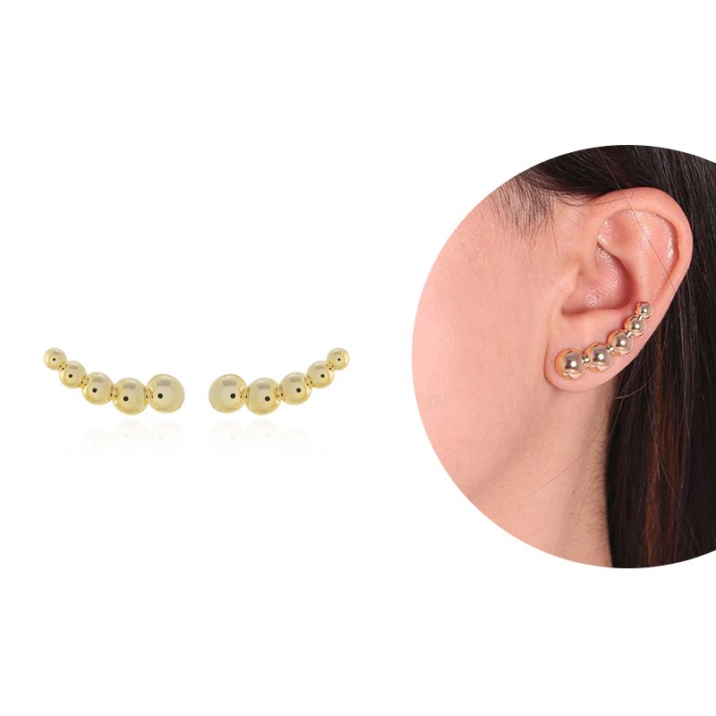 Brt-6485-Do Brinco Ear Cuff Bola Lisa