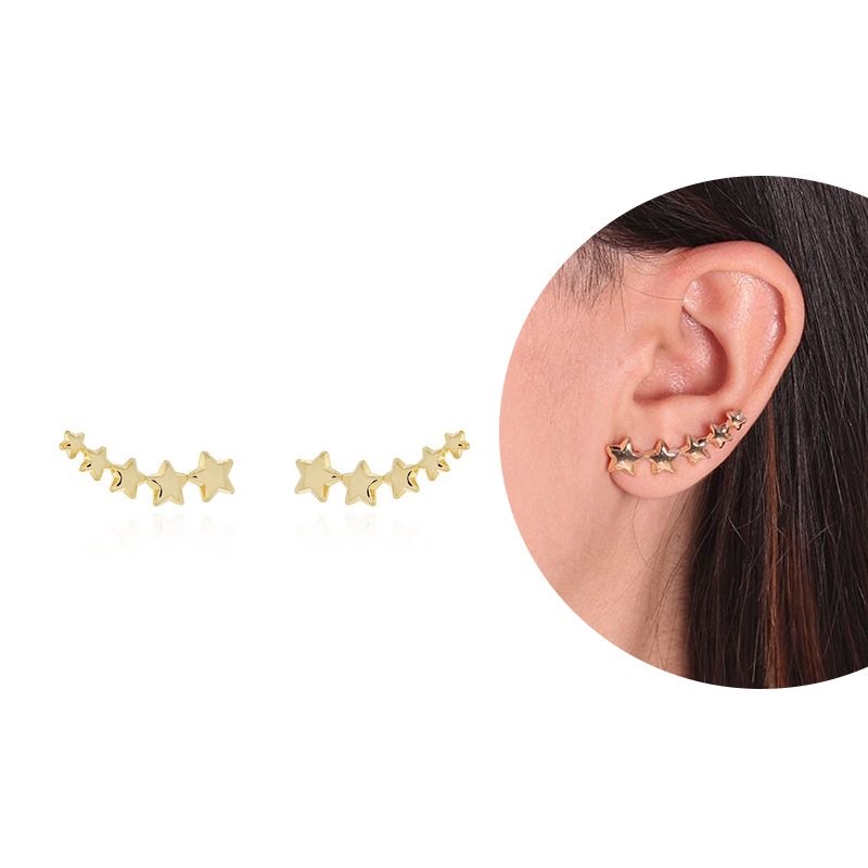 Brt-6487-Do Brinco Ear Cuff Estrela