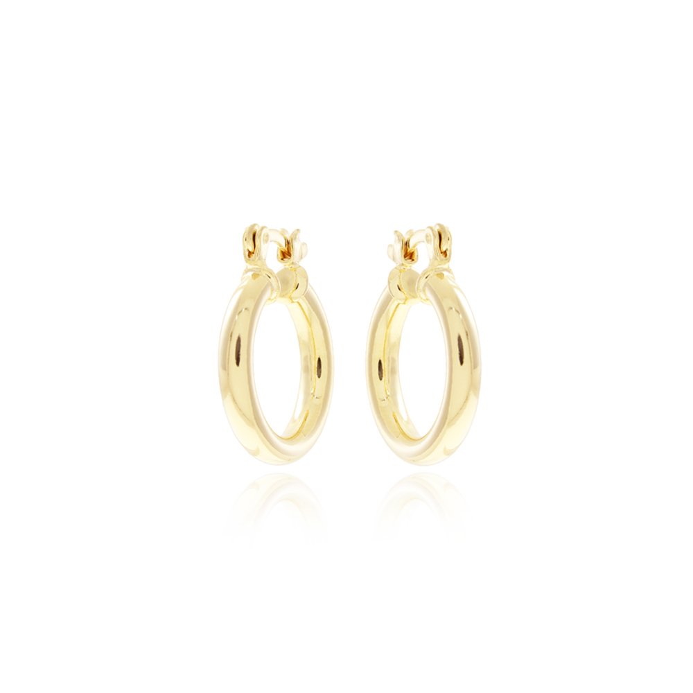 Brt-6674-Do Brinco De Argola Tubo Com Fecho Italiano (22mm). Brt-6674-Do Brinco De Argola Tubo Com Fecho Italiano (22mm).