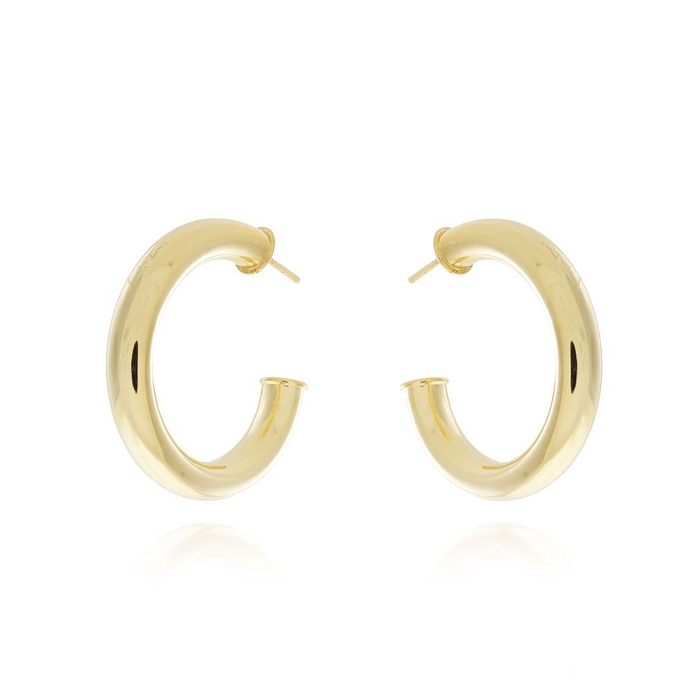 Brt-6680-Do Brinco De Argola Tubular 38mm