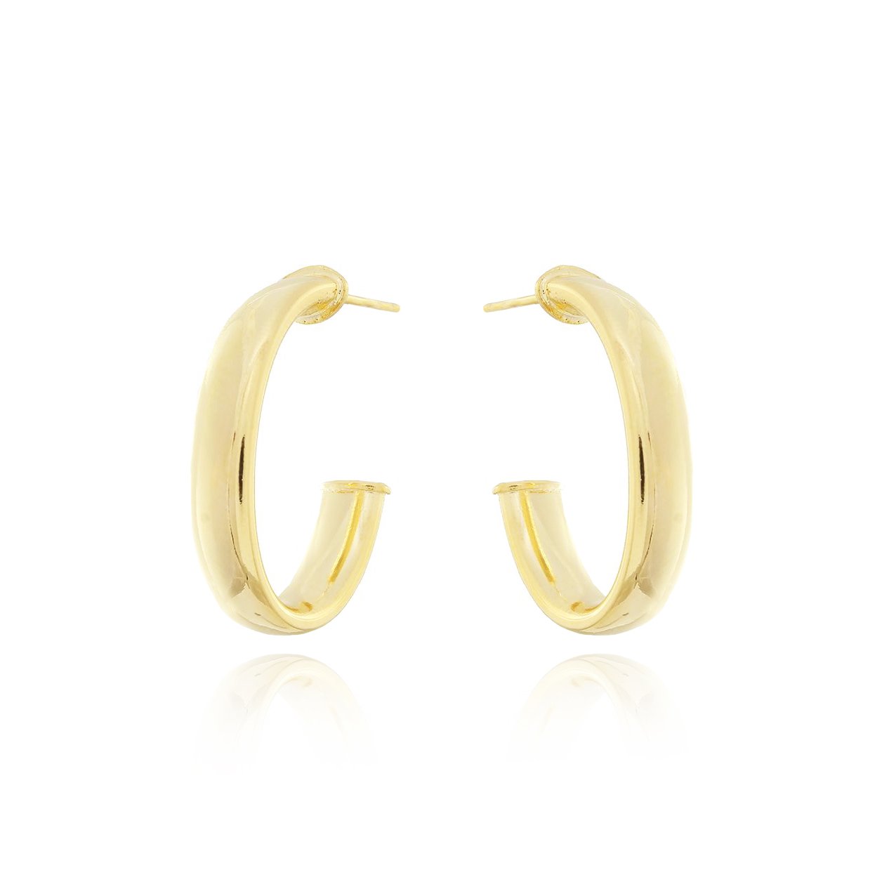 Brt-6746-Do Brinco Meia Argola Achatada (2,8cm).