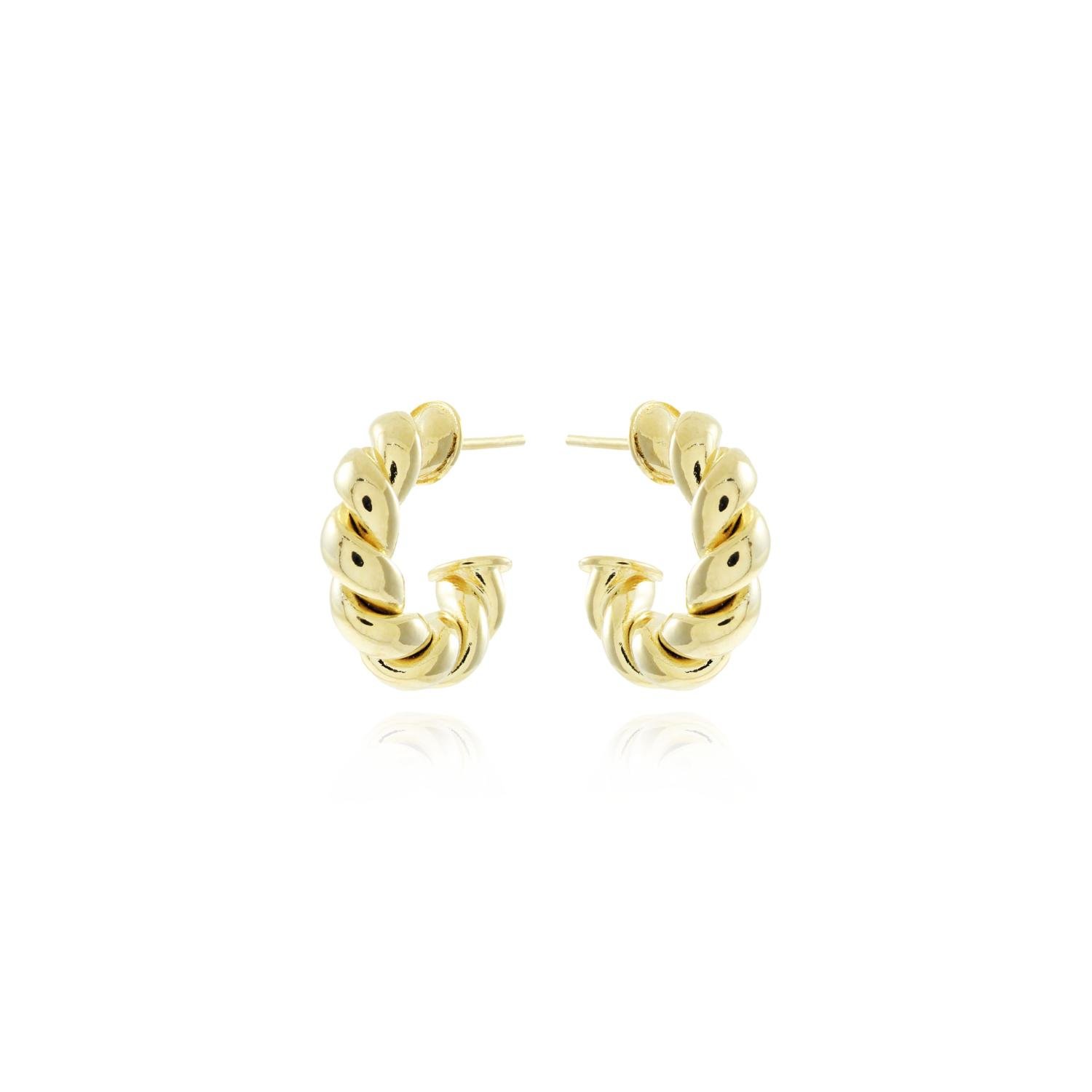 Brt-6799-Do Brinco Meia Argola Torcida (20mm). Brt-6799-Do Brinco Meia Argola Torcida (20mm).