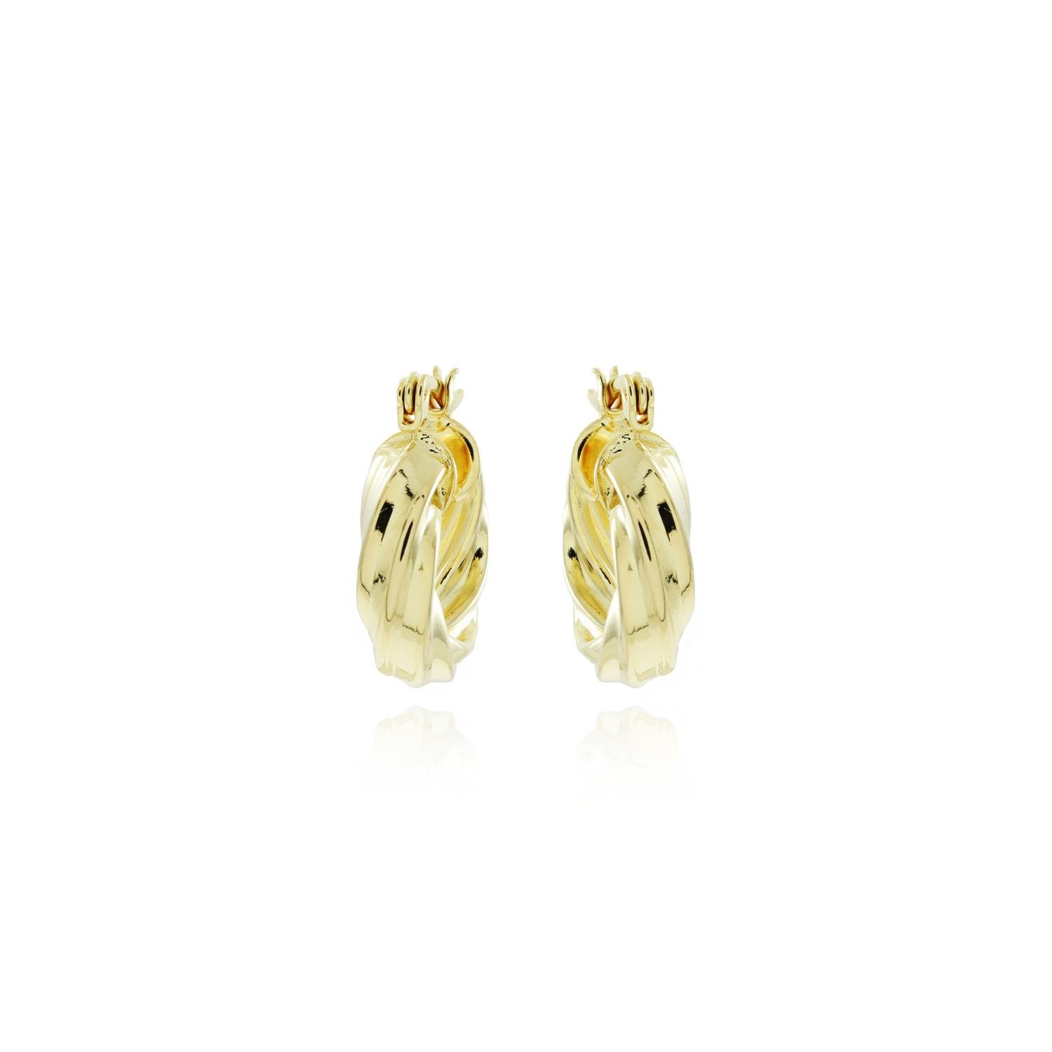 Brt-6803-Do Brinco Argola Trorcida Com Fecho Italiano (2,1cm)