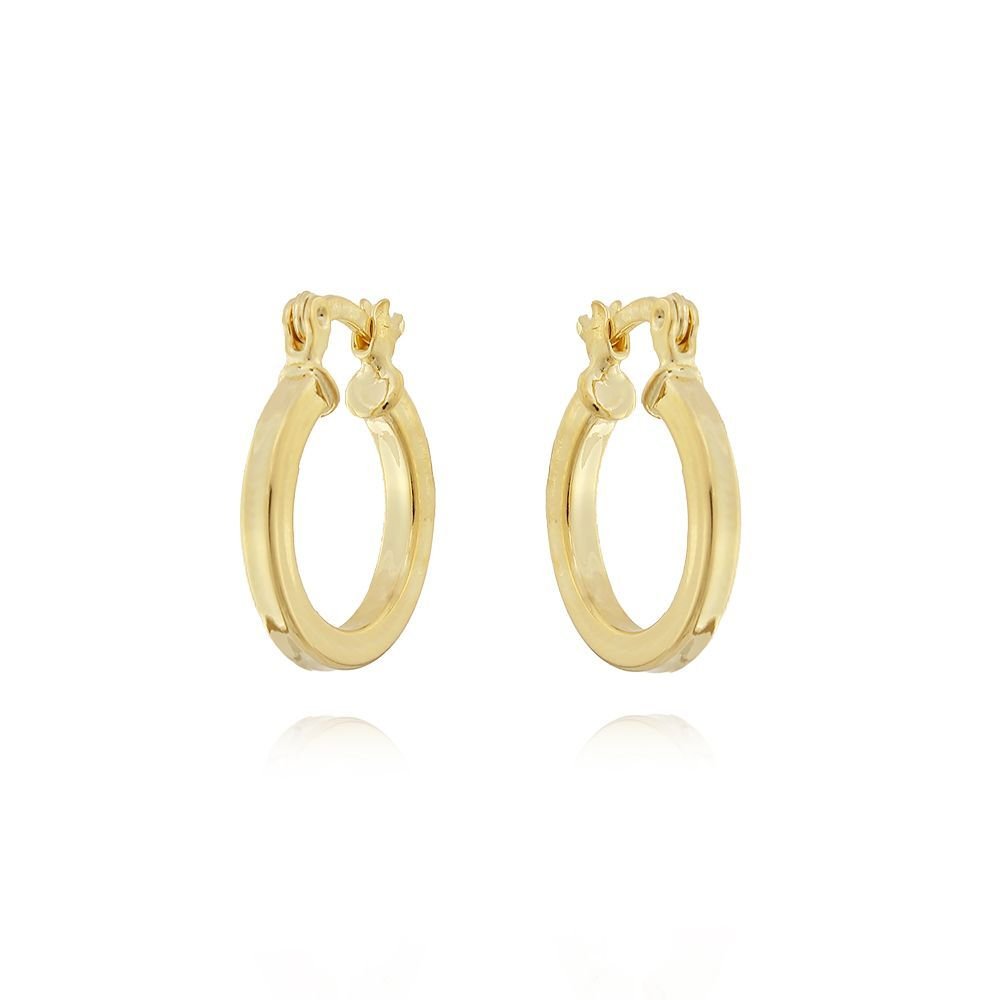 Brt-6818-Do Brinco De Argola Pequena Tubo Quadrado (21mm)