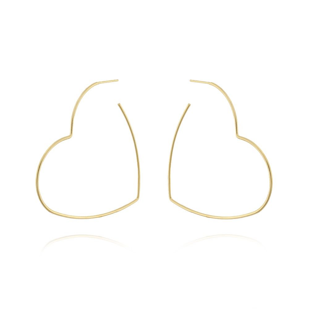 Brt-6833-Do Brinco De Argola De Coração (70mm)