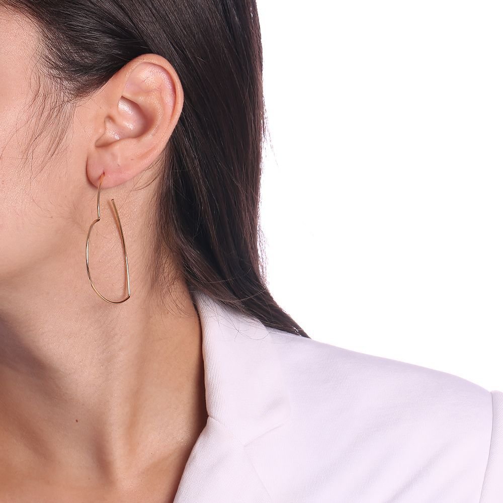 Brt-6833-Do Brinco De Argola De Coração (70mm)