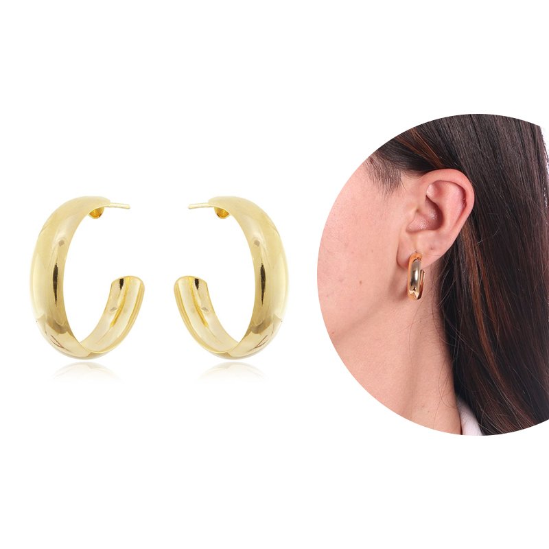 Brt-6850-Do Brinco Meia Argola Pequena (26mm)