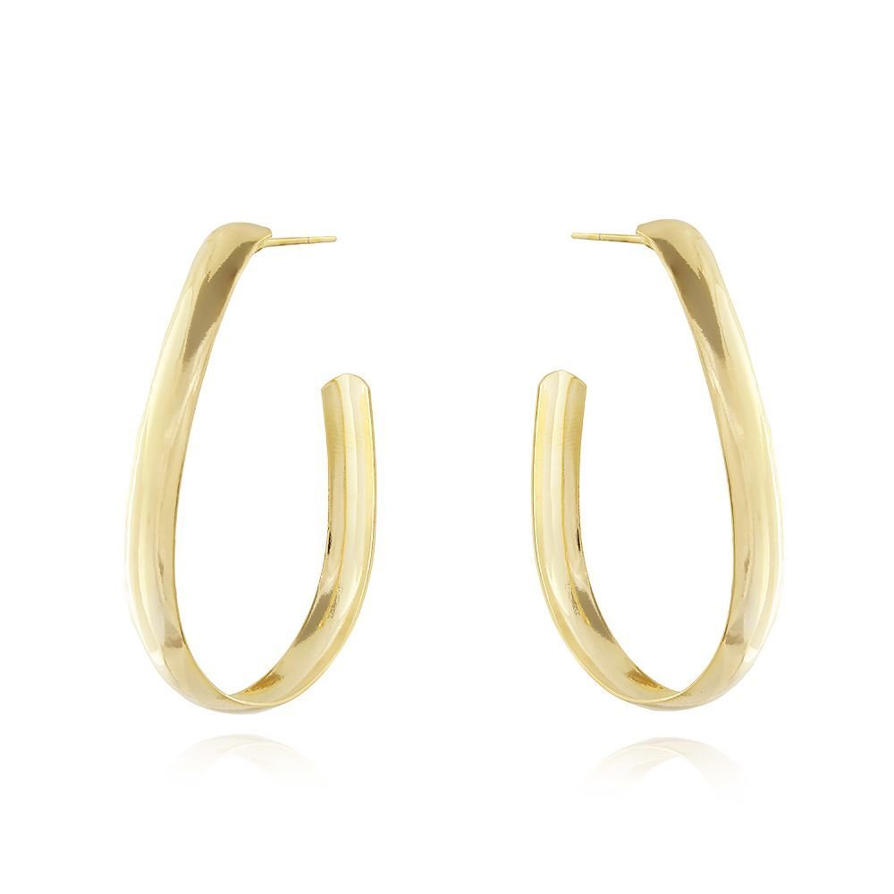 Brt-6859-Do Brinco Meia Argola De Gota (62mm)