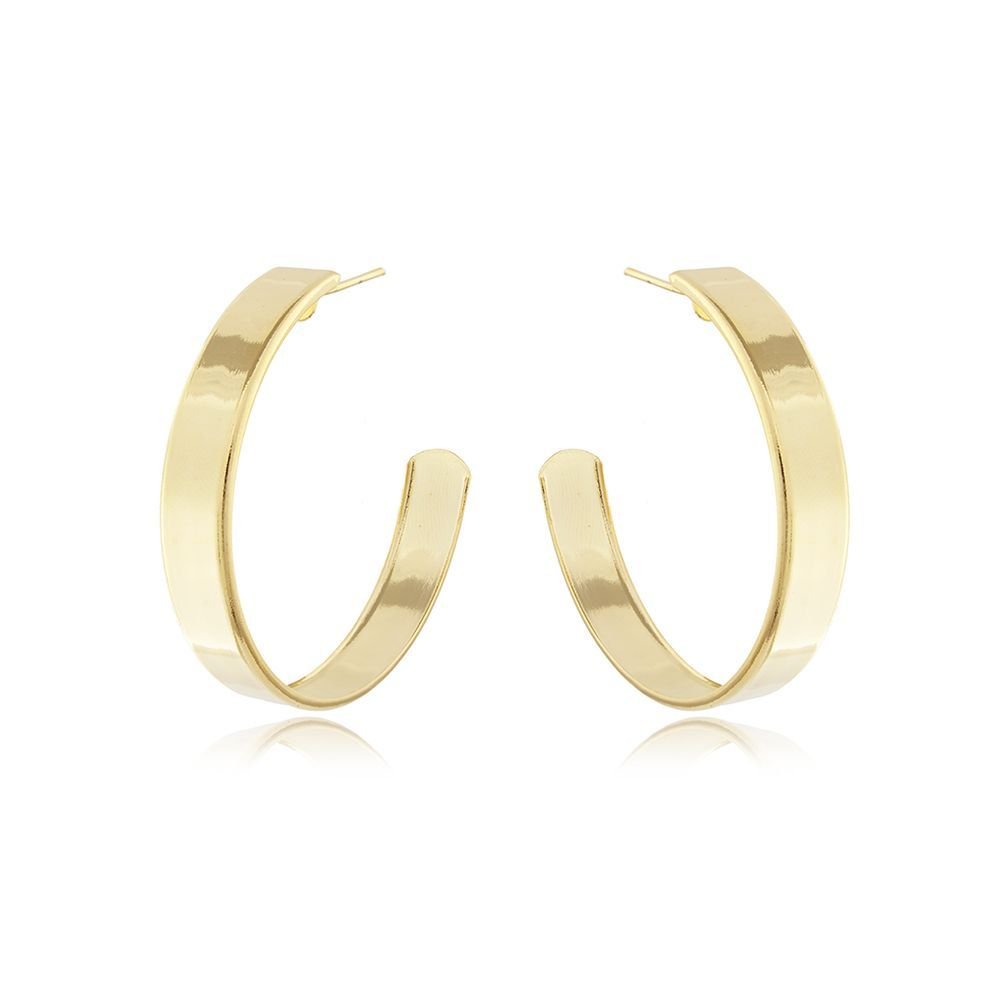 Brt-6865-Do Brinco Meia Argola Lisa (46mm)