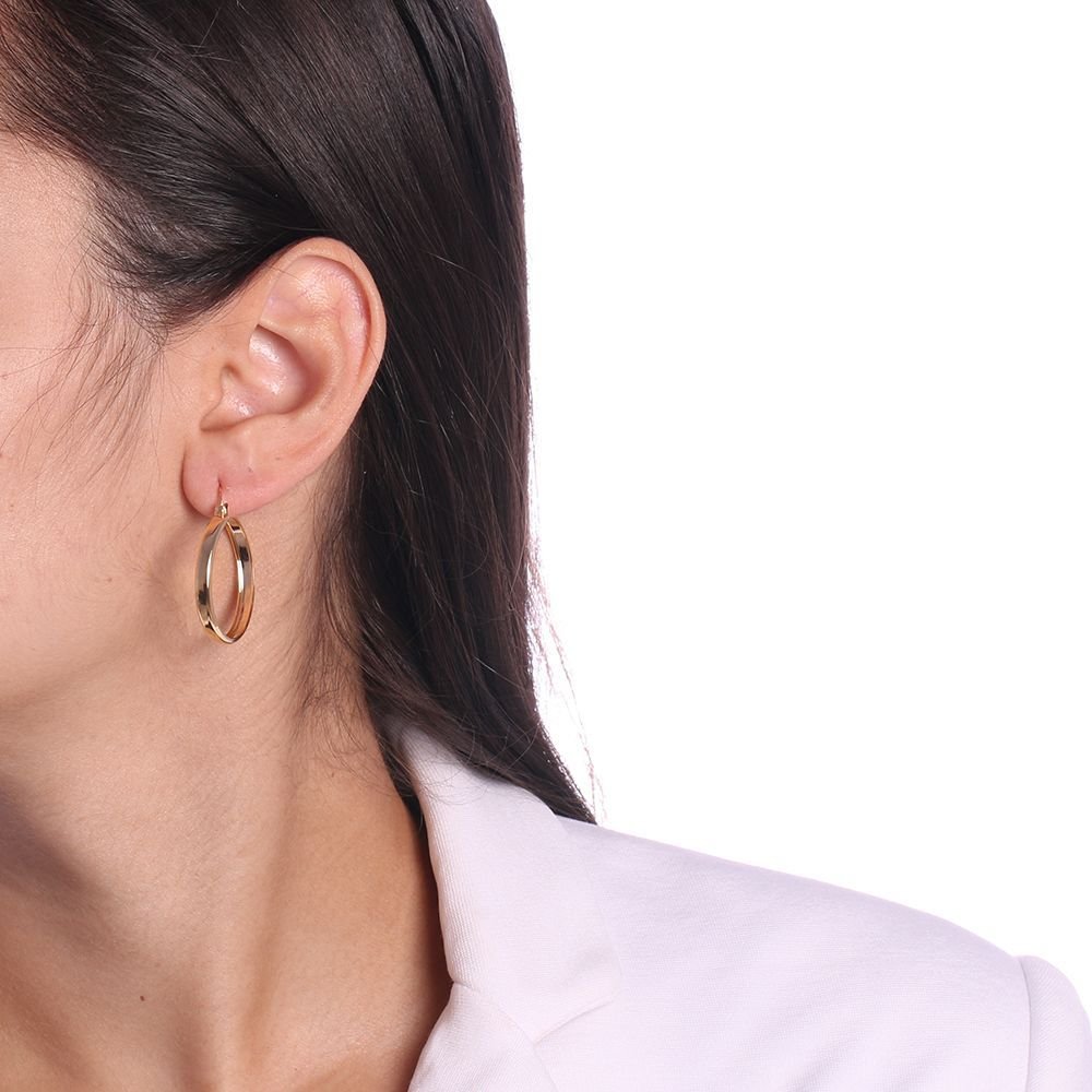 Brt-6875-Do Brinco De Argola Oval (36mm)