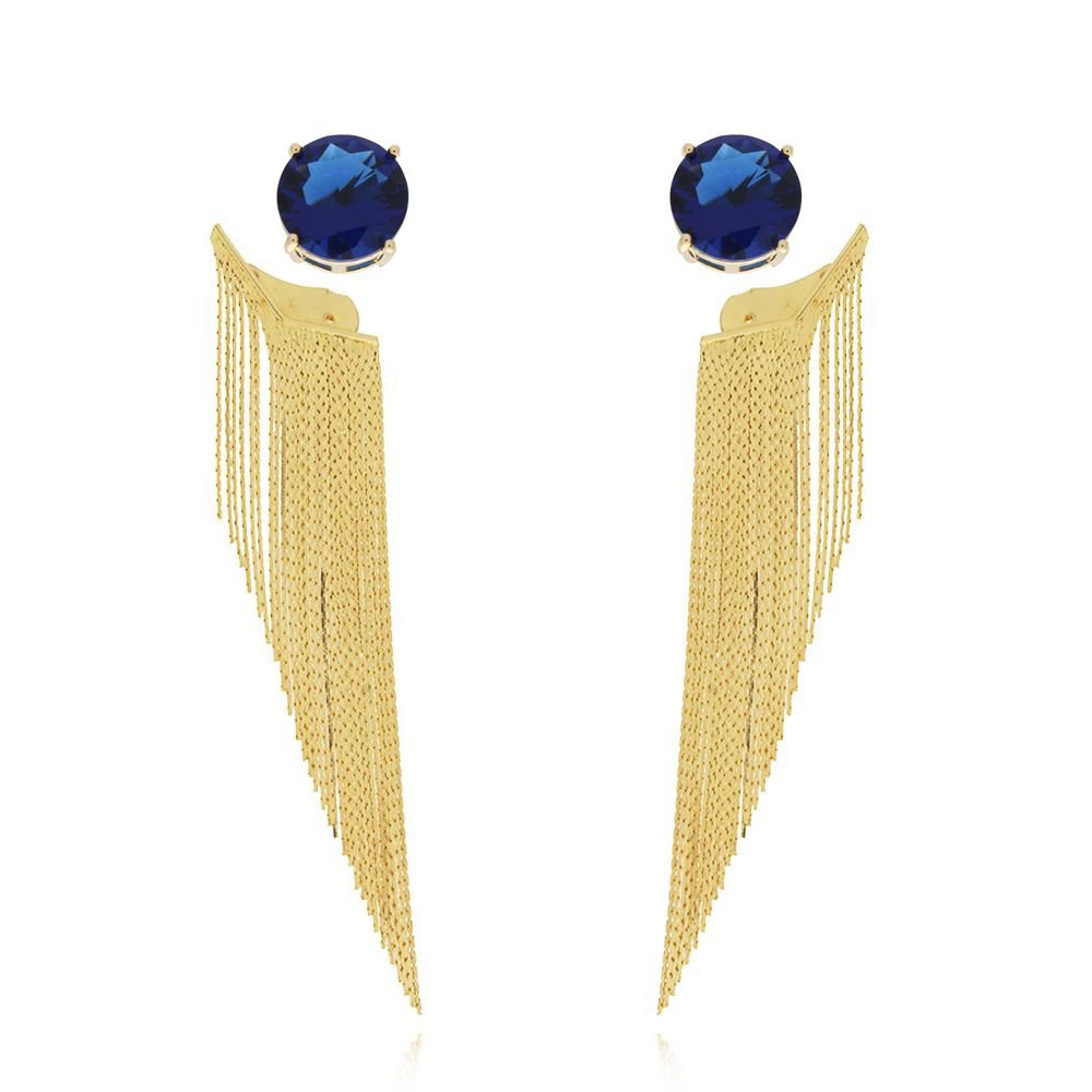 Brt-6955-Do Brinco Grande De Franja Rosa