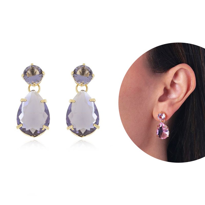 Brt-6976-Do Brinco De Pedras Lilás