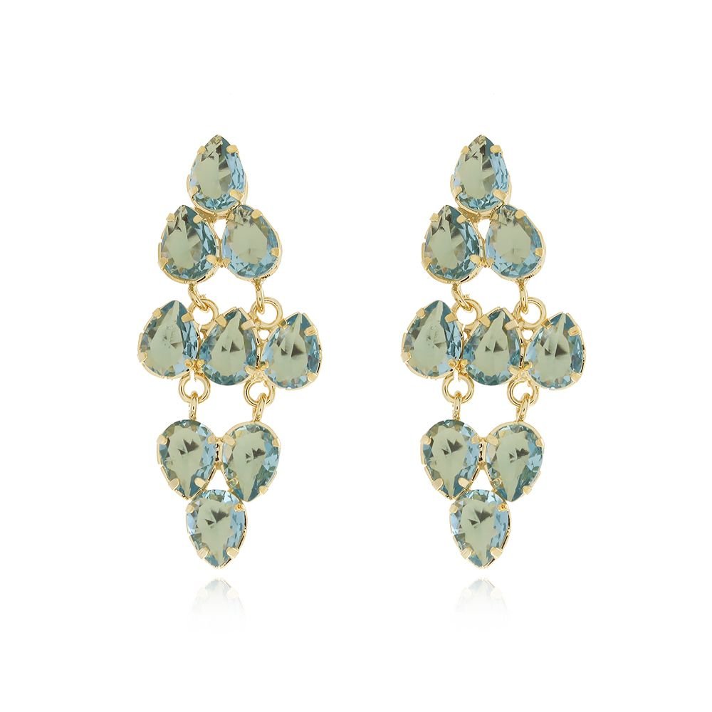 Brt-7005-Do Brinco De Pedras Cristal