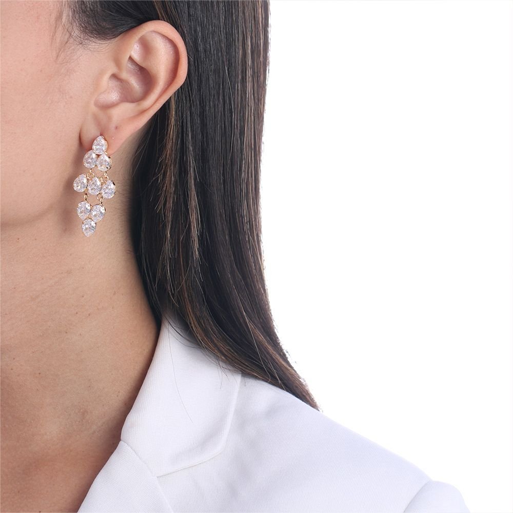 Brt-7005-Do Brinco De Pedras Cristal