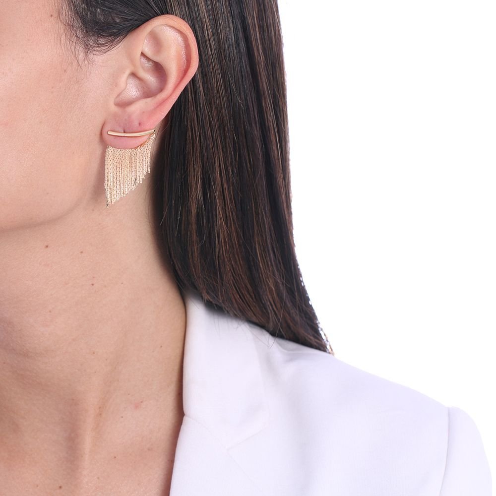 Brt-7025-Do 3cm Brinco De Franja