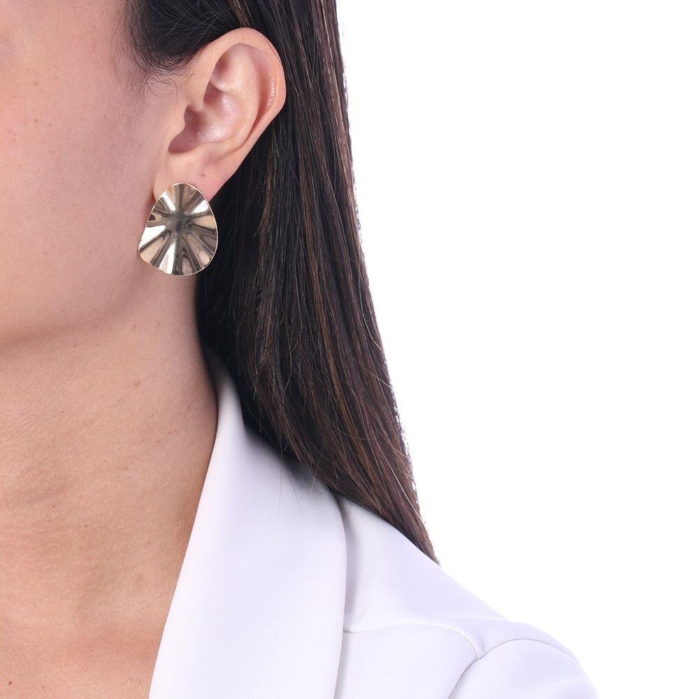 Brt-7057-Do Brinco Oval Efeito Amassado (31mm)