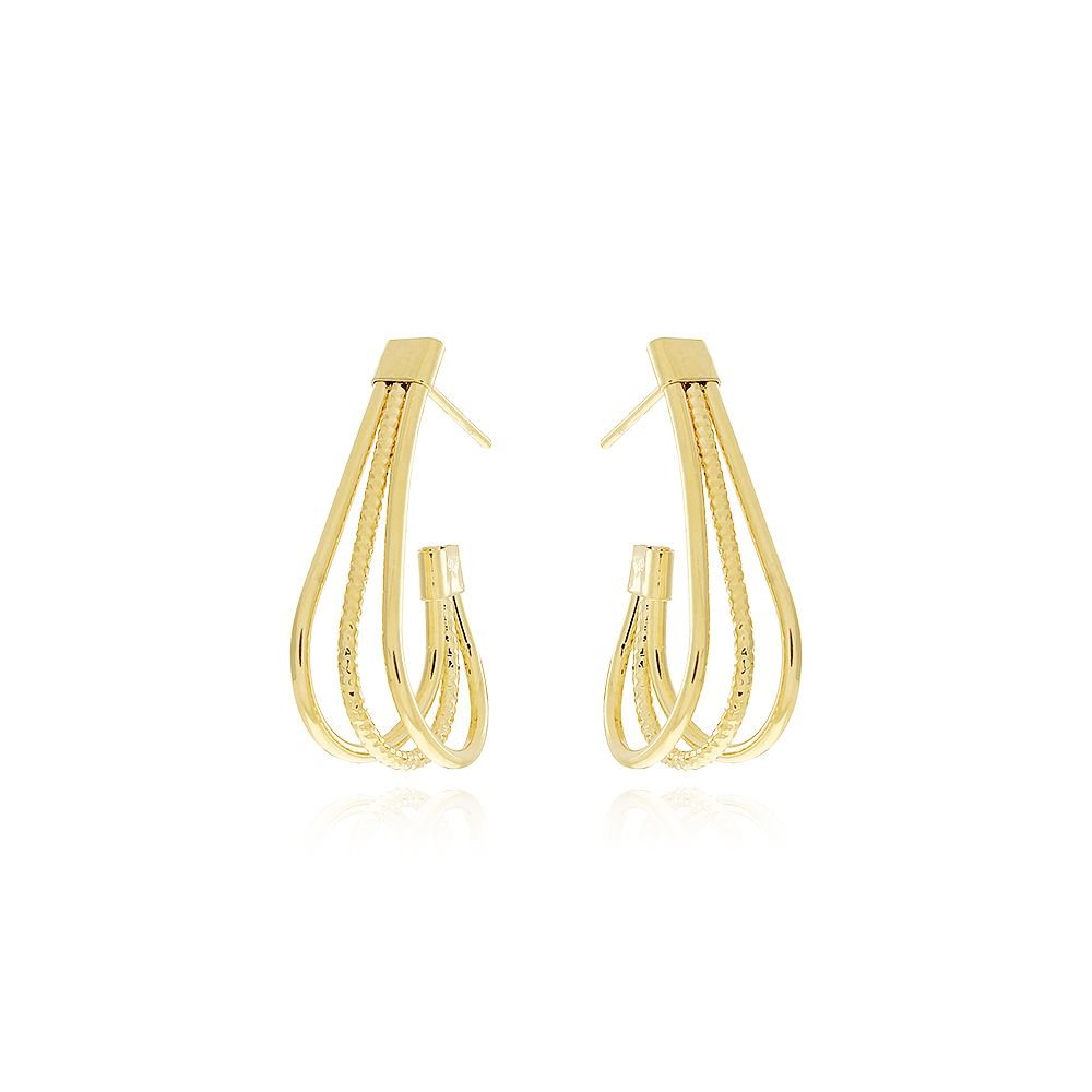 Brt-7092-Do Brinco Meia Argola Detalhada (30mm)
