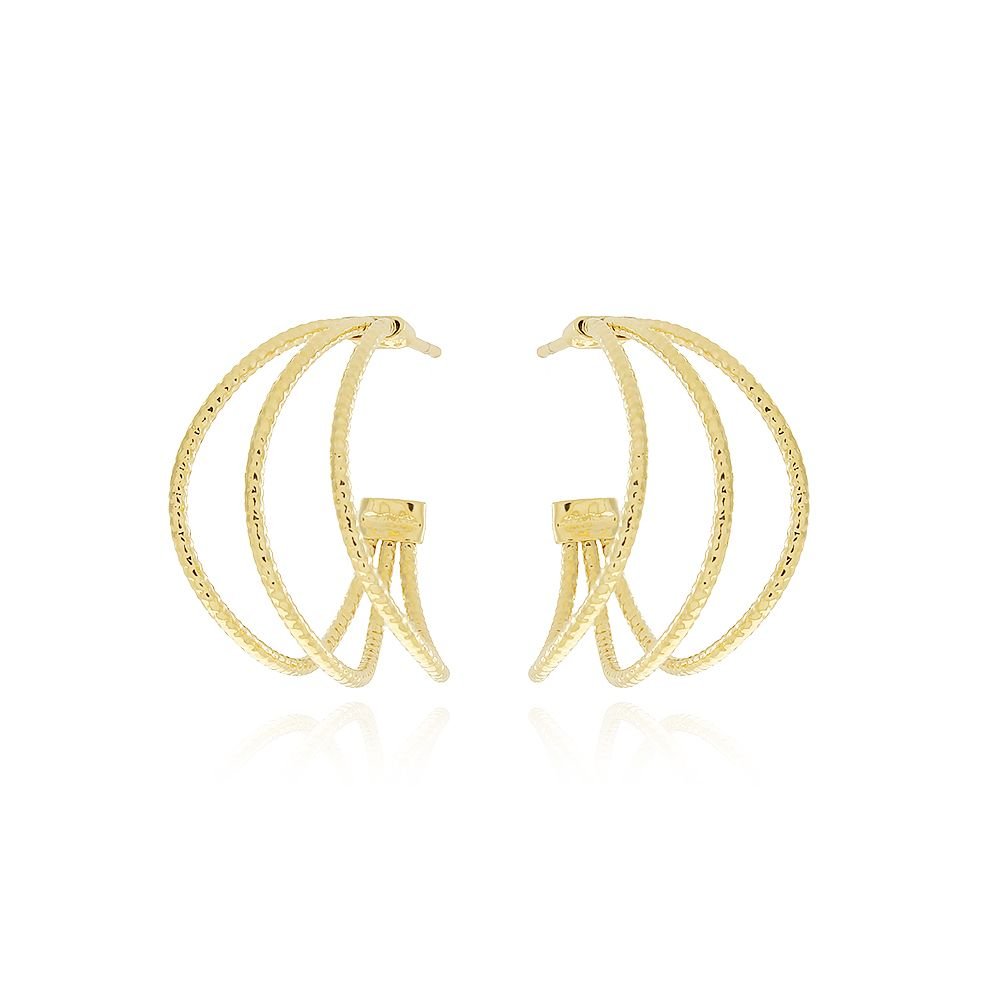 Brt-7094-Do Brinco Meia Argola Detalhada (25mm)