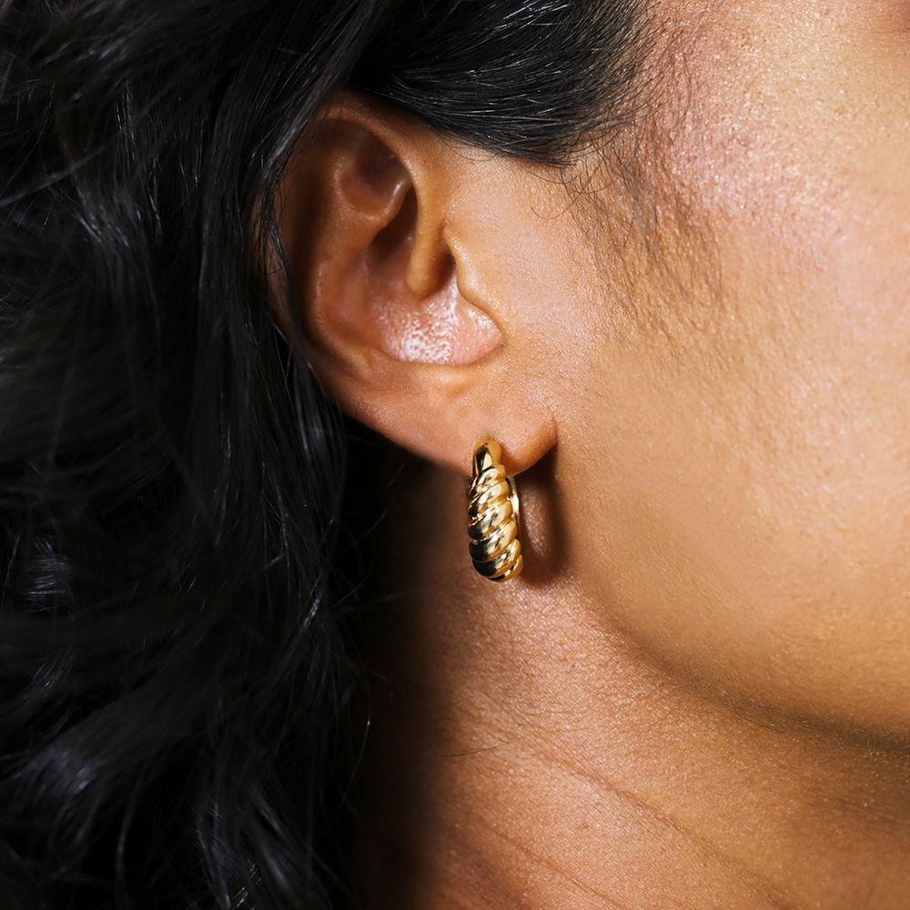 Brt-7122-Do Brinco Meia Argola Detalhada (22mm)