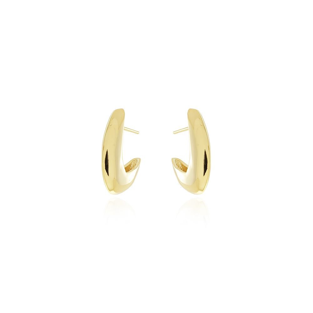 Brt-7145-Do Brinco Meia Argola Liso