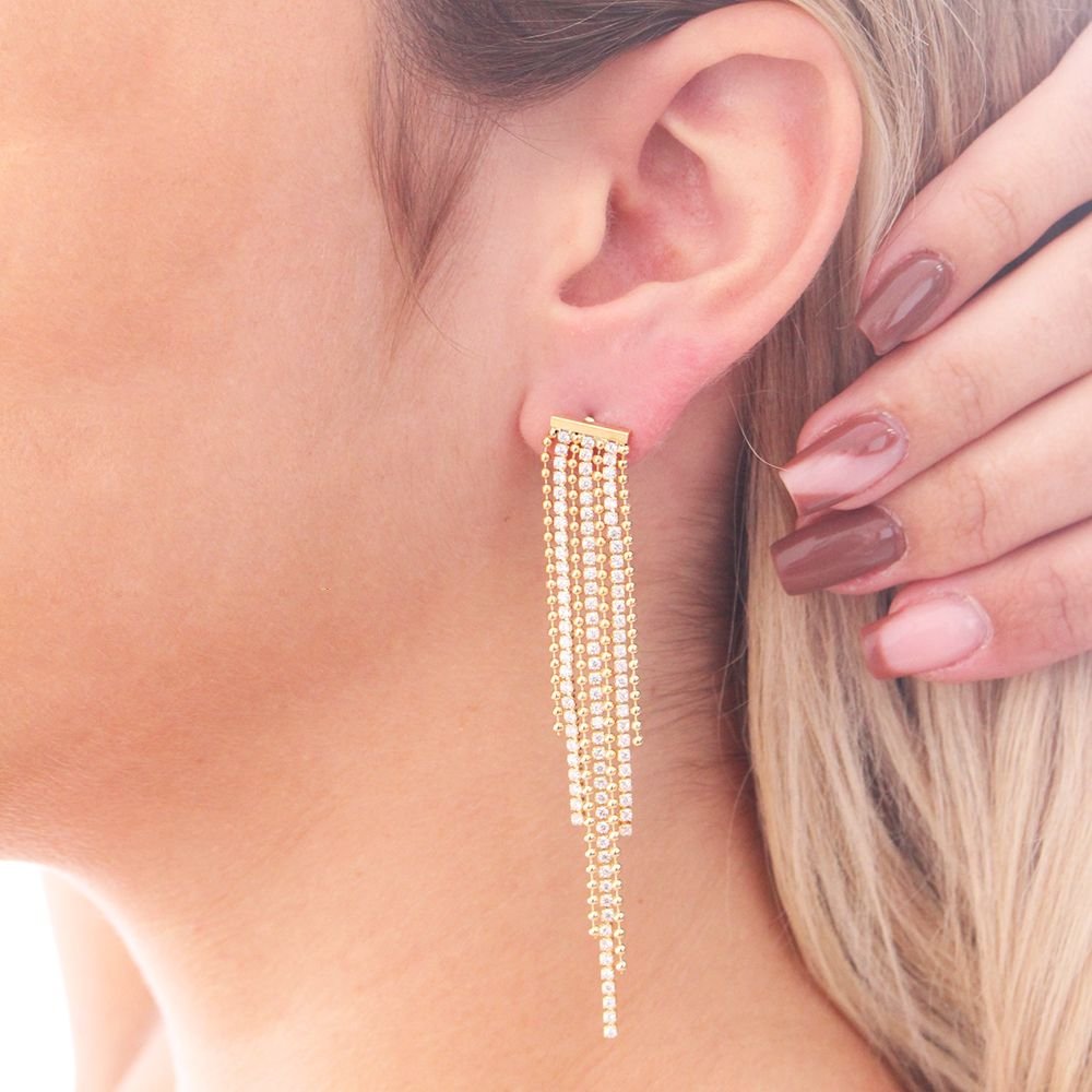 Brt-7207-Do Brinco De Franjas E Zircônias