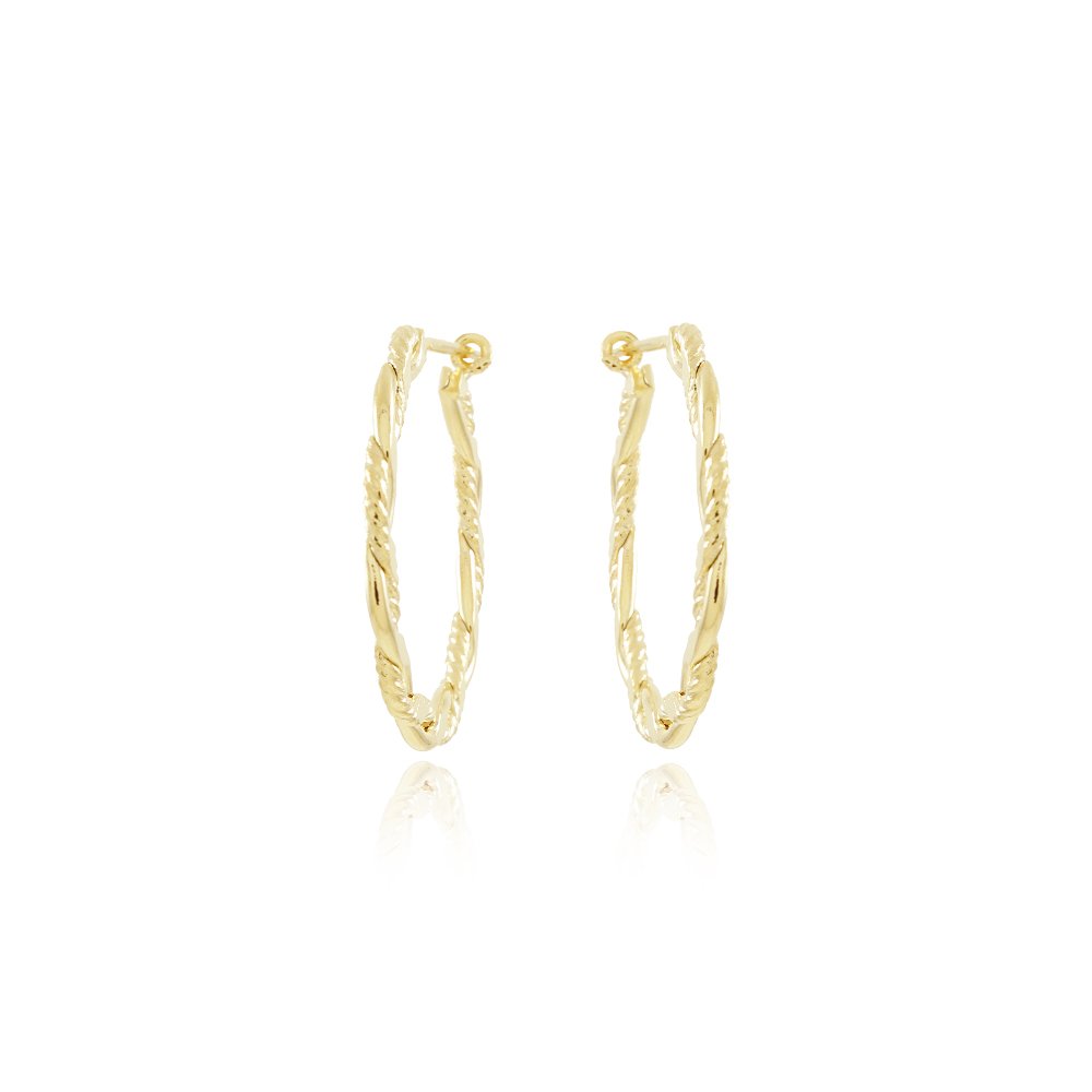 Brt-7306-Do Brinco De Argola Torcida (2,5cm).