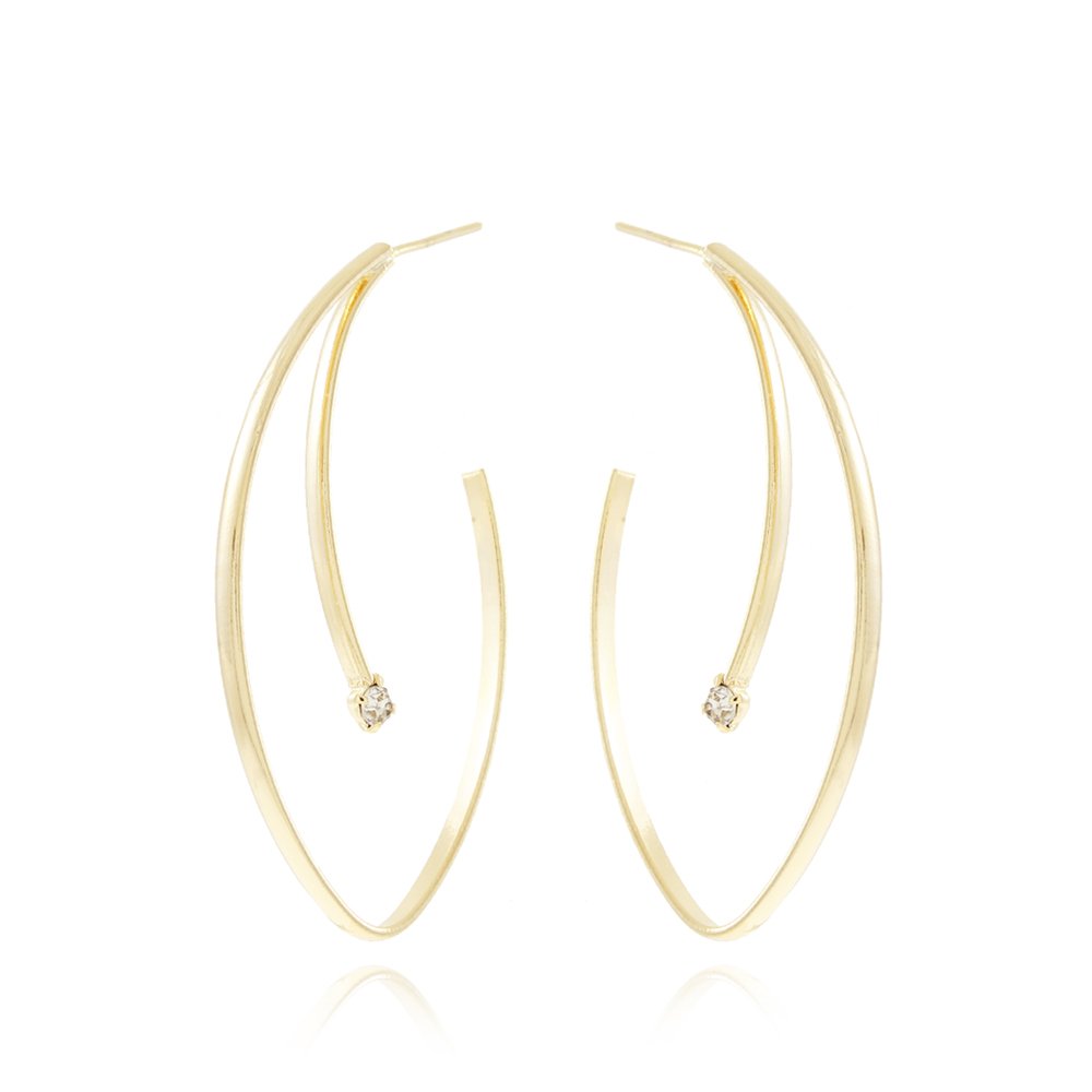 Brt-7319-Do Brinco Meia Argola Cravejada (5,3cm).