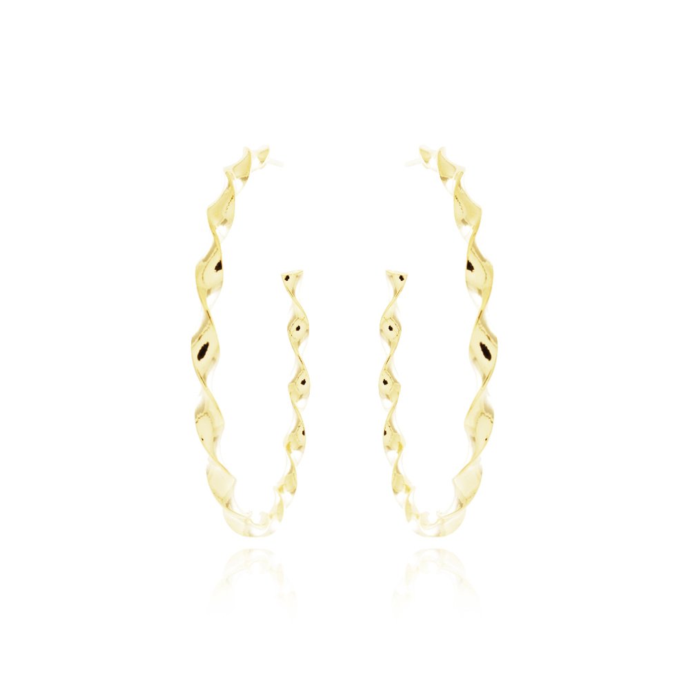 Brt-7345-Do Brinco De Meia Argola Torcida (4,5cm).